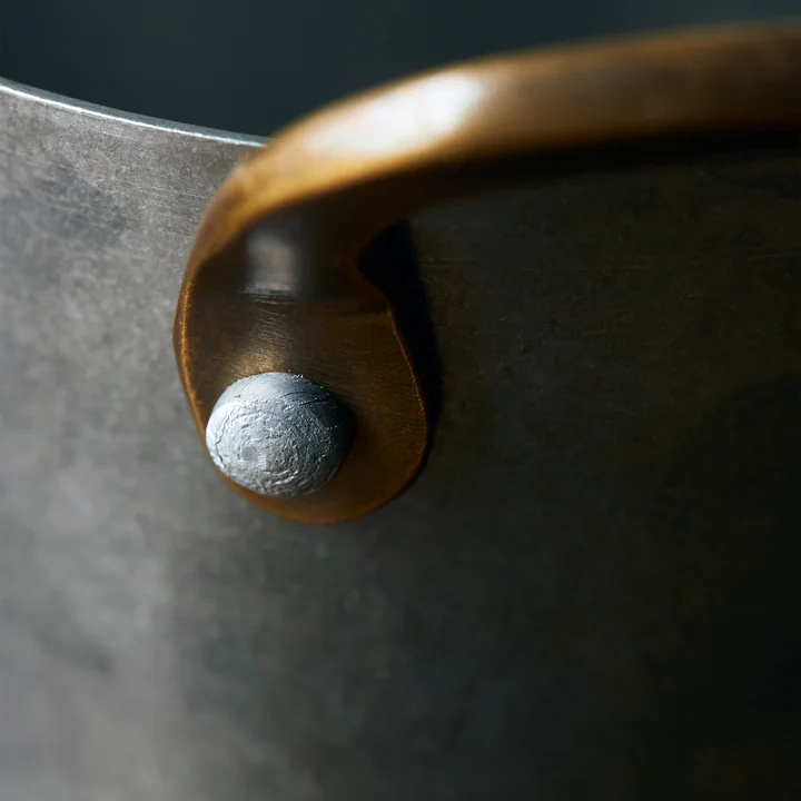 Nicolas Vahé - Presentation Bucket, brushed stainless steel (set of 2)