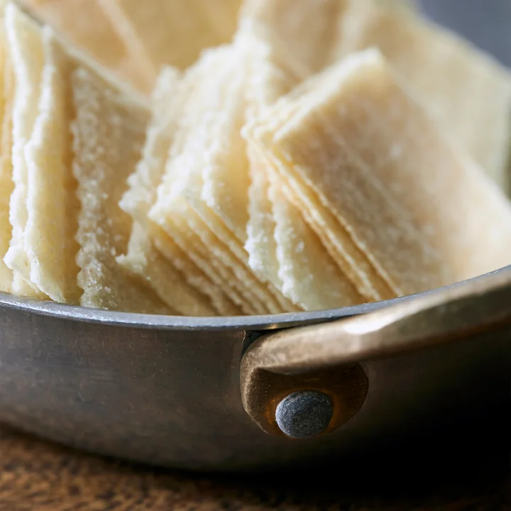 Presentation Mini pan, brushed stainless steel (set of 2) by Nicolas Vahé