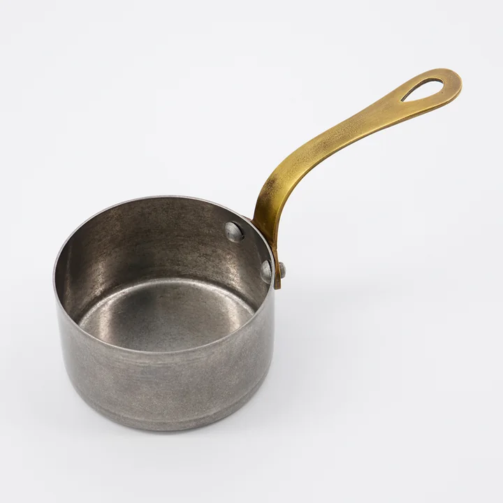 Presentation Mini saucepan, brushed stainless steel (set of 2) by Nicolas Vahé