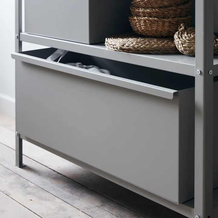 Rack Storage box for shelf, 78 cm x 30 cm, gray from Nicolas Vahé