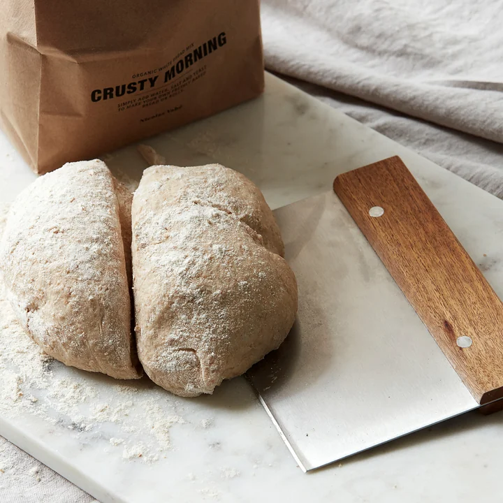 Dough cutter, acacia natural / stainless steel from Nicolas Vahé