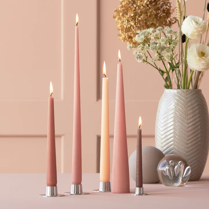 ester & erik - Candle holder, silver / matt