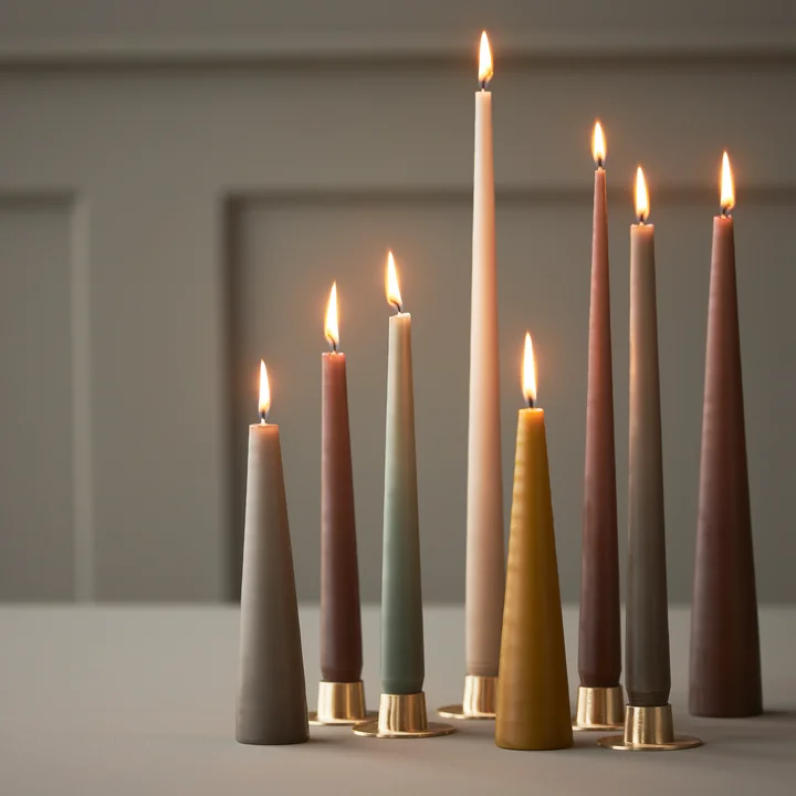 ester & erik - Candle holder, gold / matt