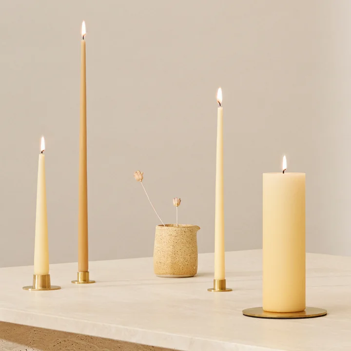 ester & erik - Candlestick, gold / matt