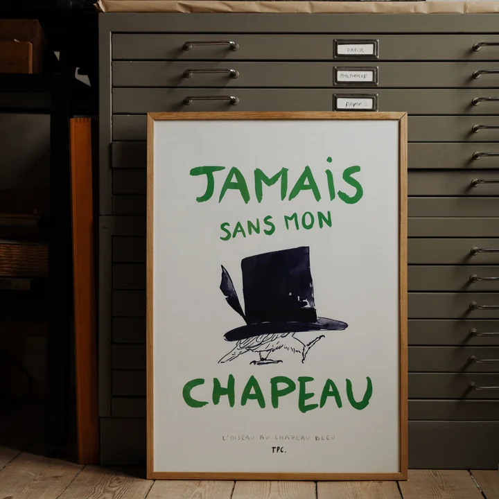 The Poster Club - L'Oiseau au Chapeau Bleu from Another Art Project