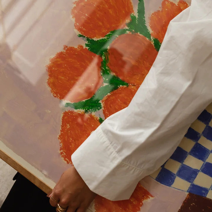 Orange Flowers by Carla Llanos for The Poster Club