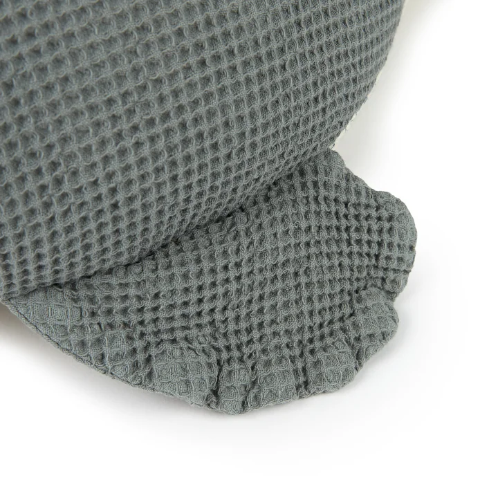 Nobodinoz - Wabi Sabi Cushion, Whale, 42 x 20 cm, azure