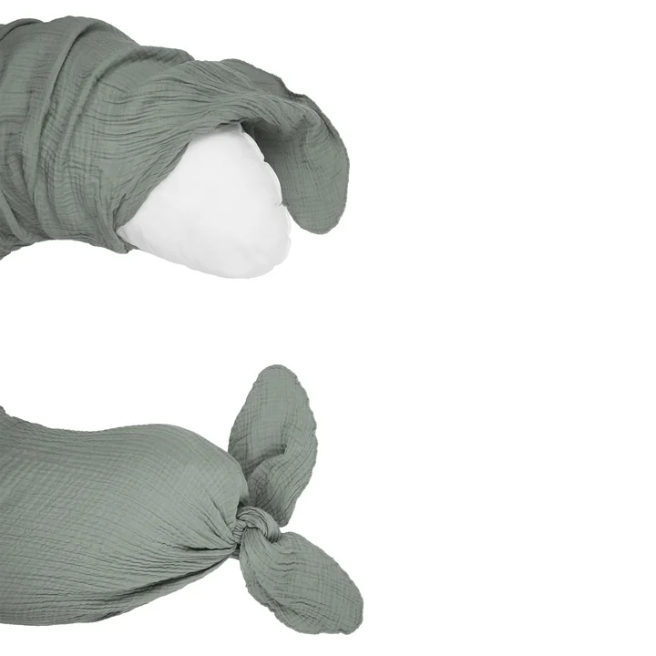 Wabi Sabi Nursing/side sleeper pillow, 225 x 35 cm, azure by Nobodinoz