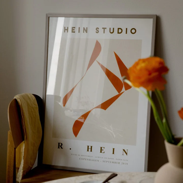 Picture frame oak beige, plexiglass for The Poster Club