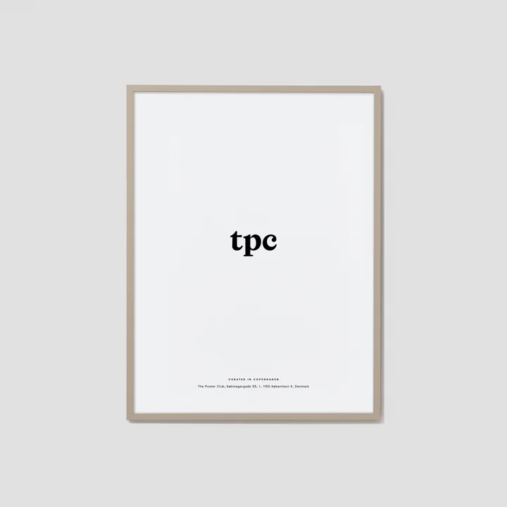 Picture frame oak beige, plexiglass for The Poster Club