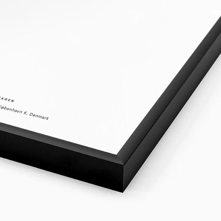 Picture frame aluminum black for The Poster Club
