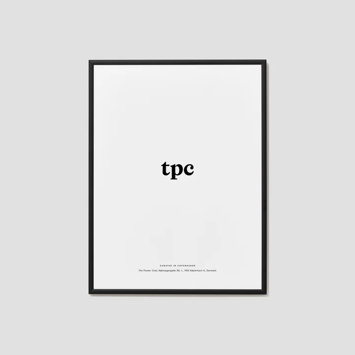 Picture frame aluminum black for The Poster Club