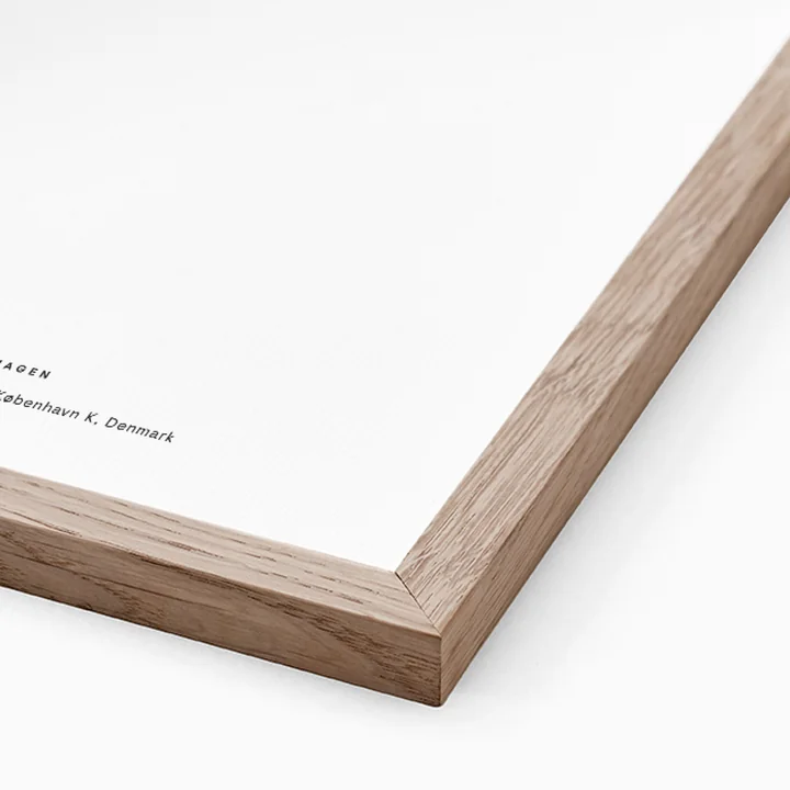 Picture frame natural oak, plexiglass for The Poster Club