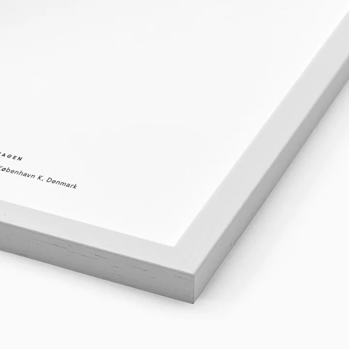 Picture frame oak white for The Poster Club