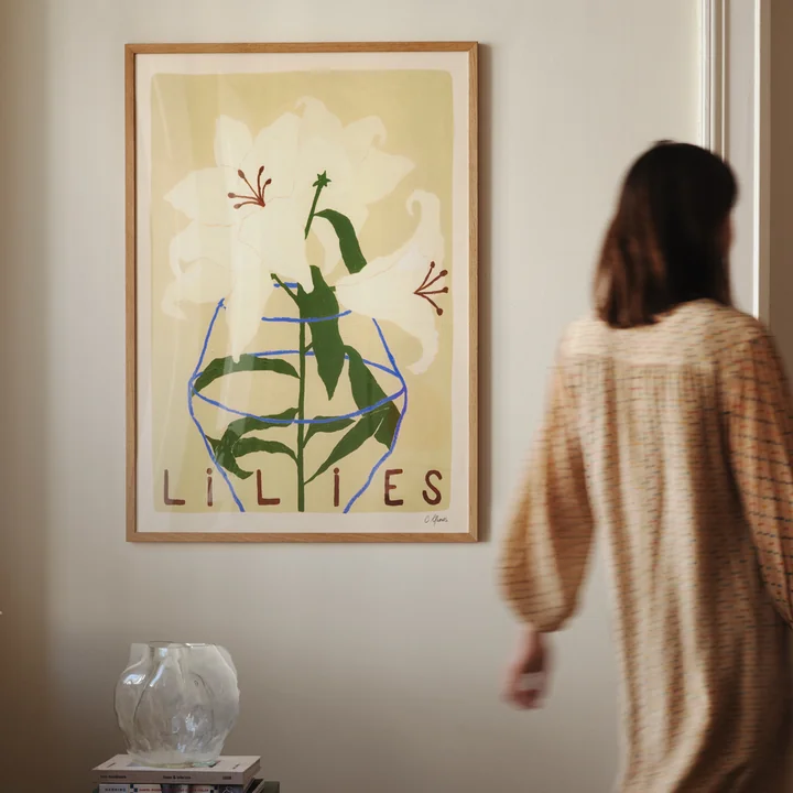 Lilies by Carla Llanos for The Poster Club
