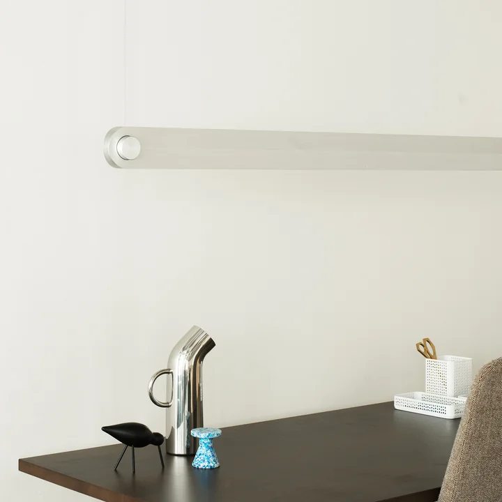 Dim Linear pendant lamp, brushed aluminum from Normann Copenhagen