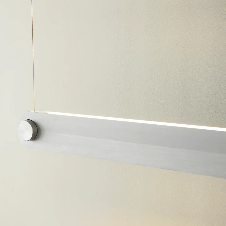 Dim Linear pendant lamp, brushed aluminum from Normann Copenhagen