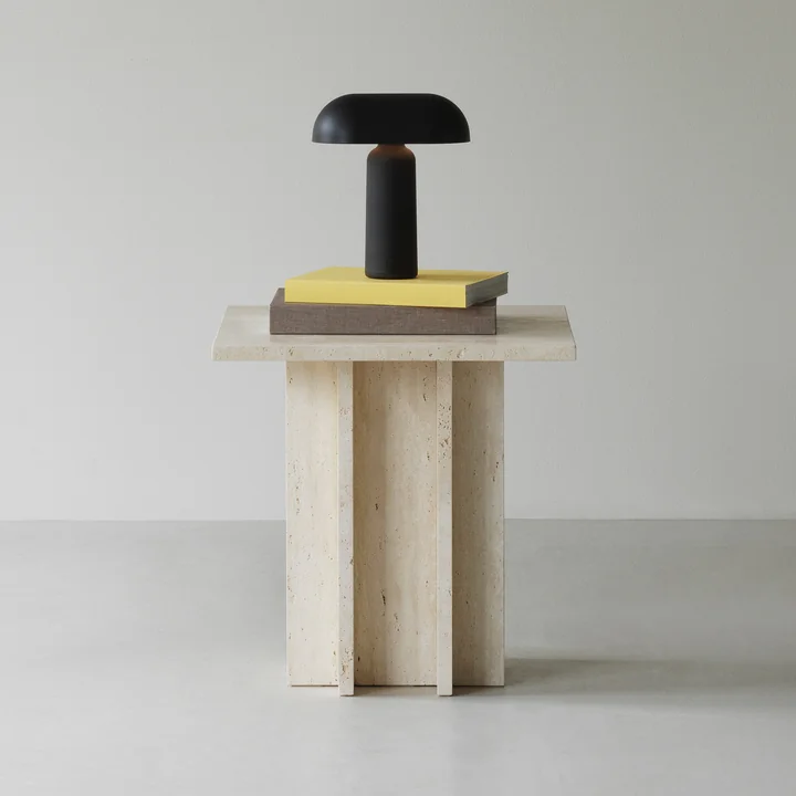 Edge Coffee table, small, travertine from Normann Copenhagen
