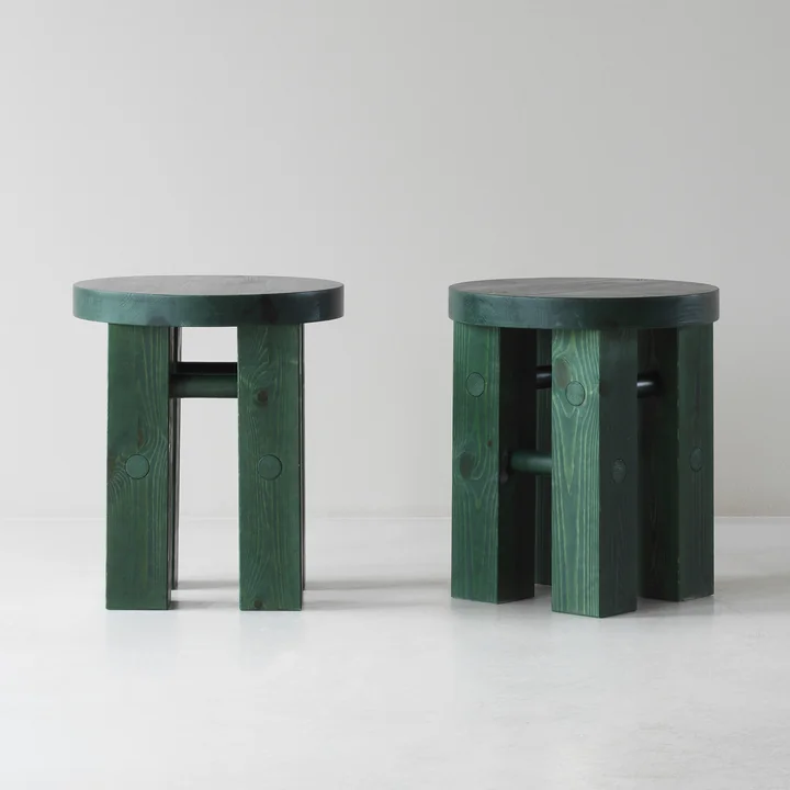 Fyr Stool, dark green from Normann Copenhagen