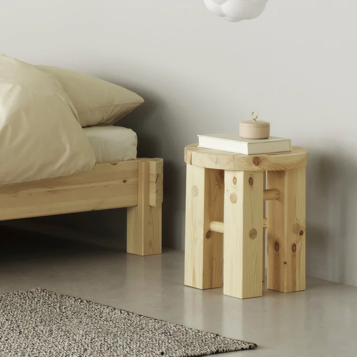 Fyr Stool, pine from Normann Copenhagen