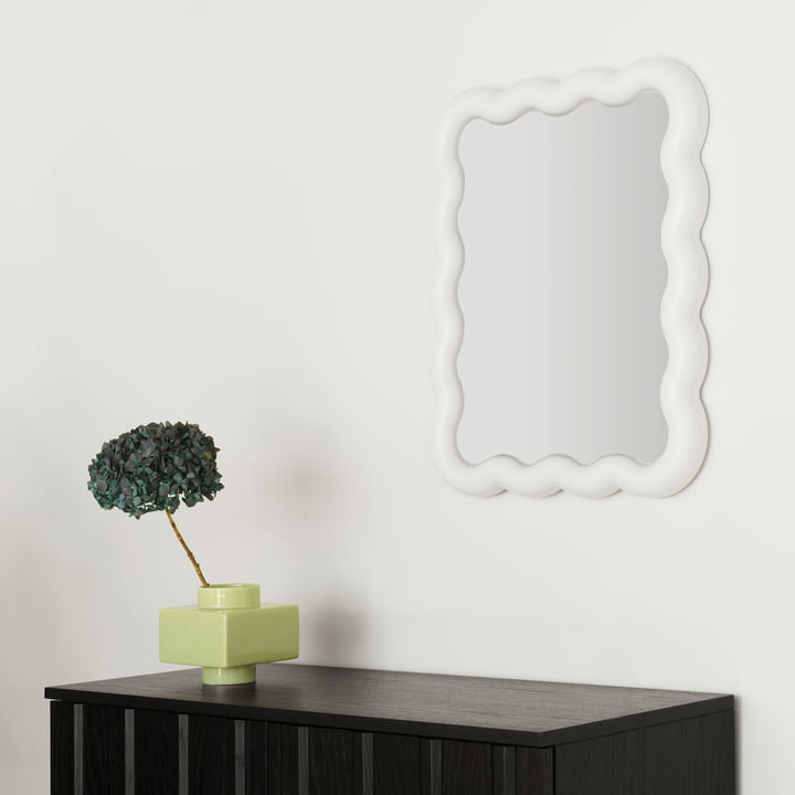 Deko Objects and Illu mirror, 65 x 50 cm, white from Normann Copenhagen