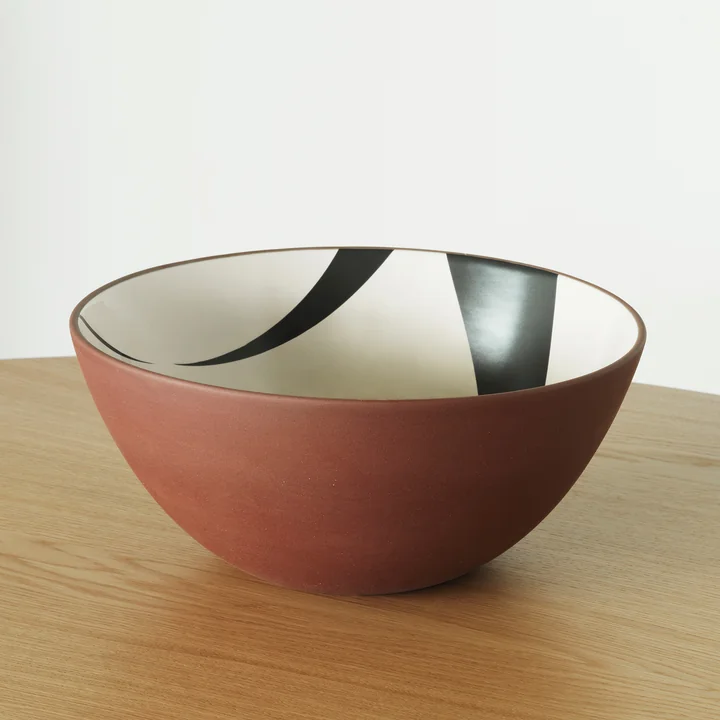 Line Bowl, red clay from Normann Copenhagen