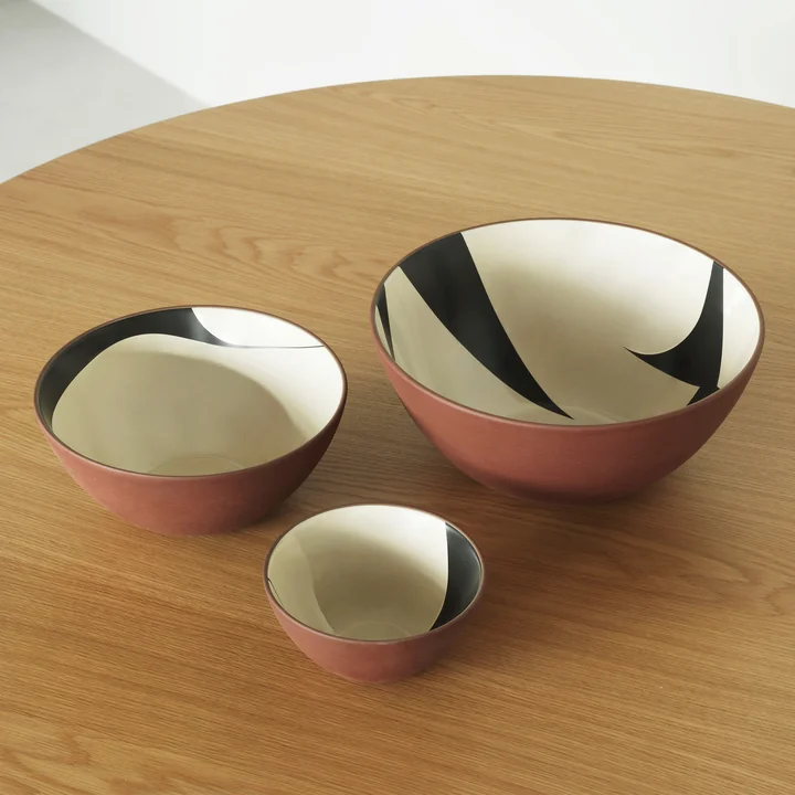 Line Bowl, red clay from Normann Copenhagen