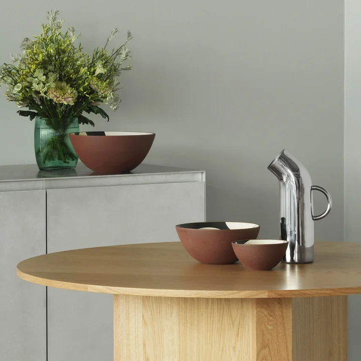 Line Bowl, red clay from Normann Copenhagen