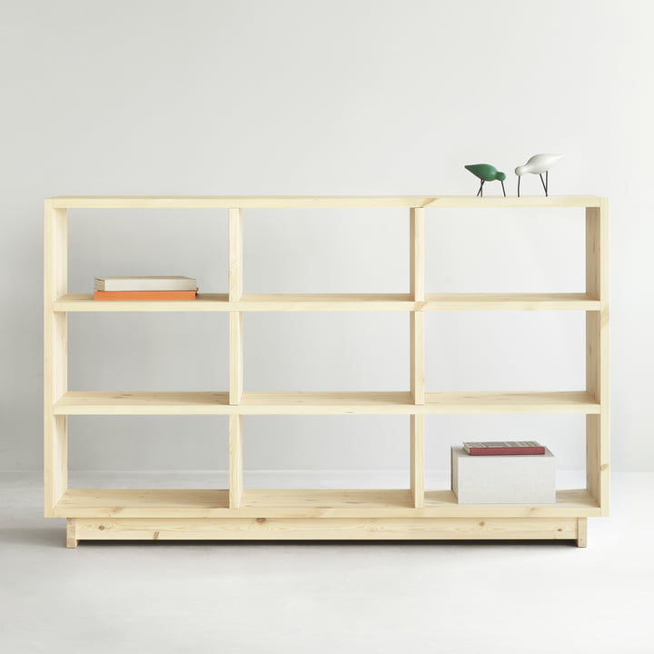 Plank Bookshelf, high, pine from Normann Copenhagen