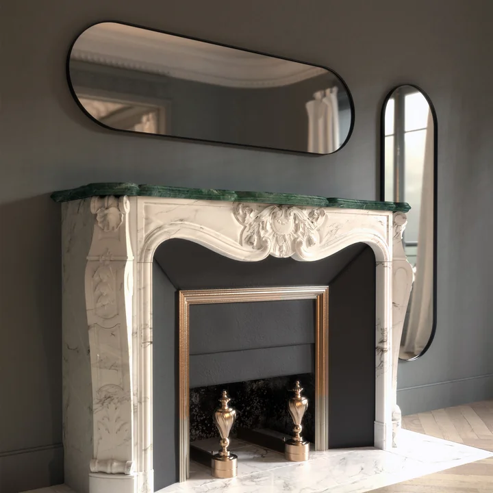 Frost - Unu Wall mirror with frame (oval)