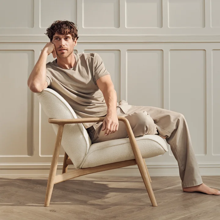 Bowie Armchair, oiled oak by Bolia