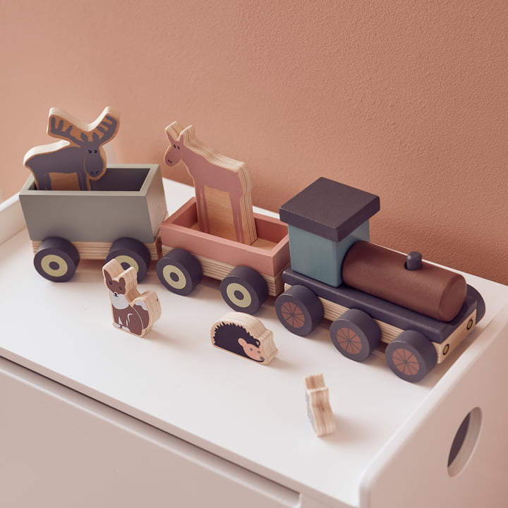 Edvin Train with forest animals from Kids Concept