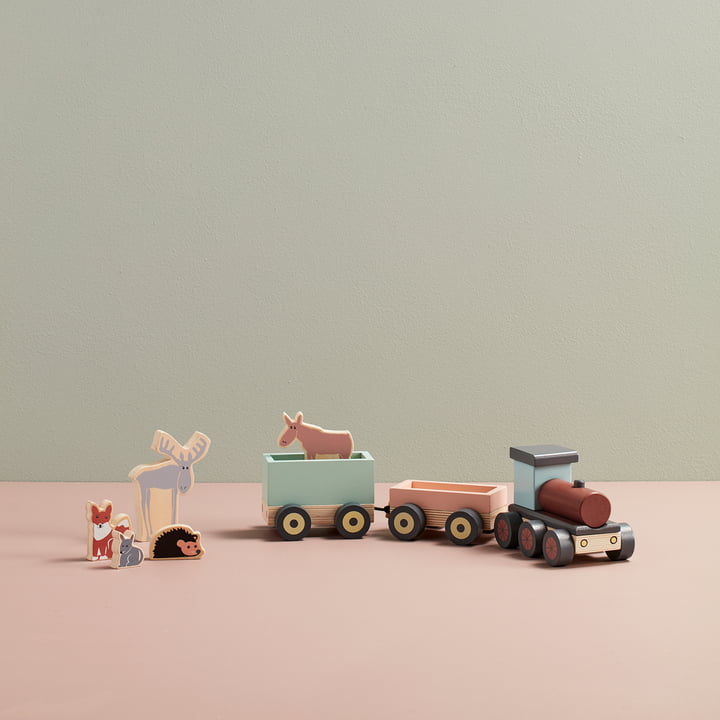 Edvin Train with forest animals from Kids Concept