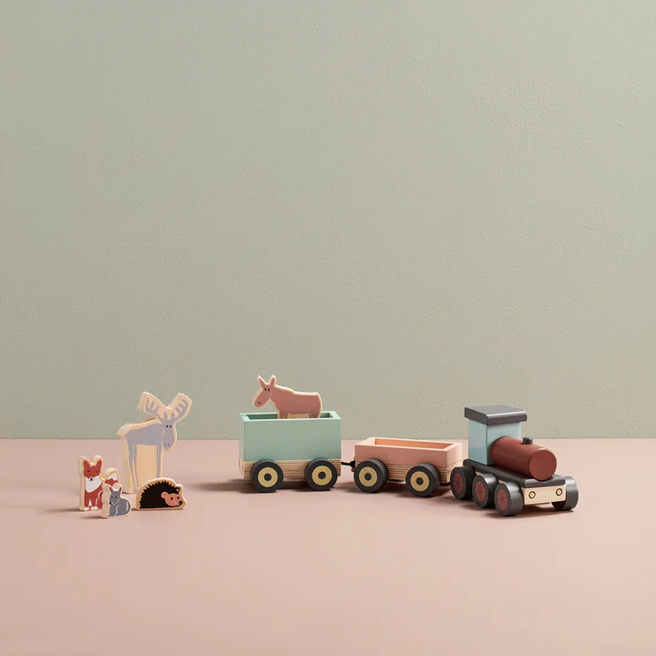 Edvin Train with forest animals from Kids Concept