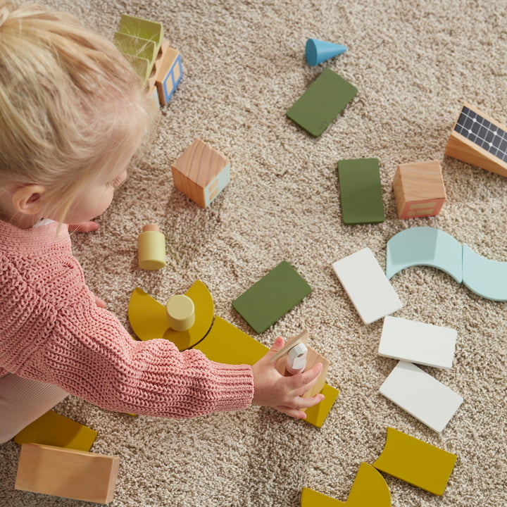 Aiden City wooden blocks from Kids Concept