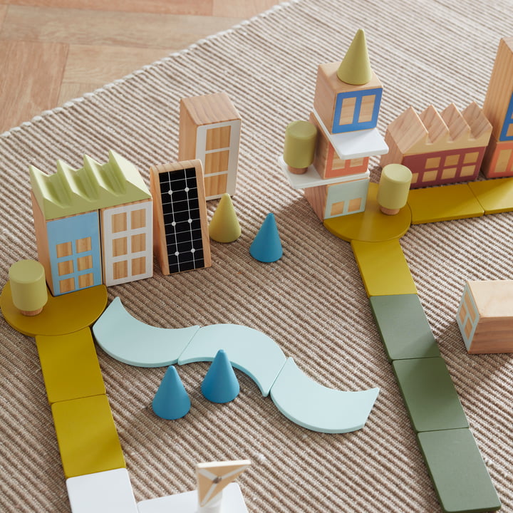 Aiden City wooden blocks from Kids Concept