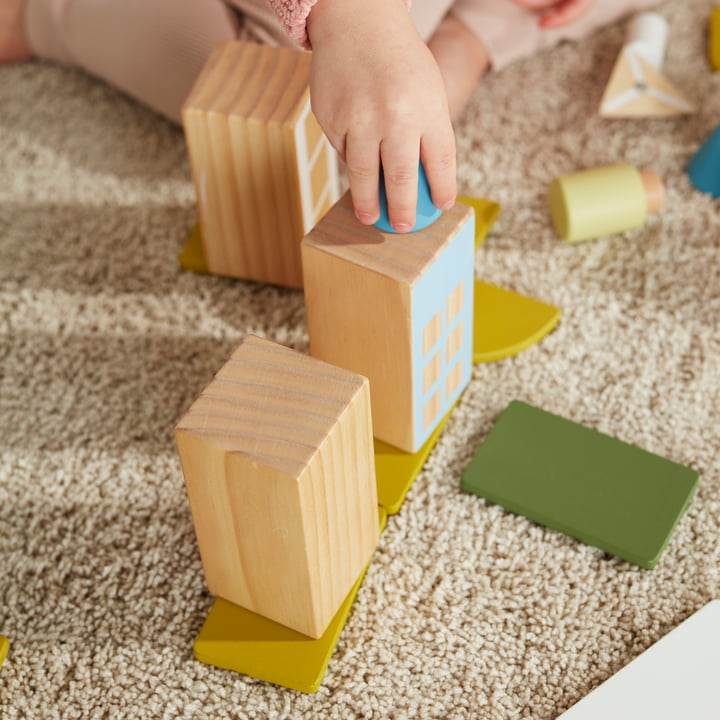 Aiden City wooden blocks from Kids Concept