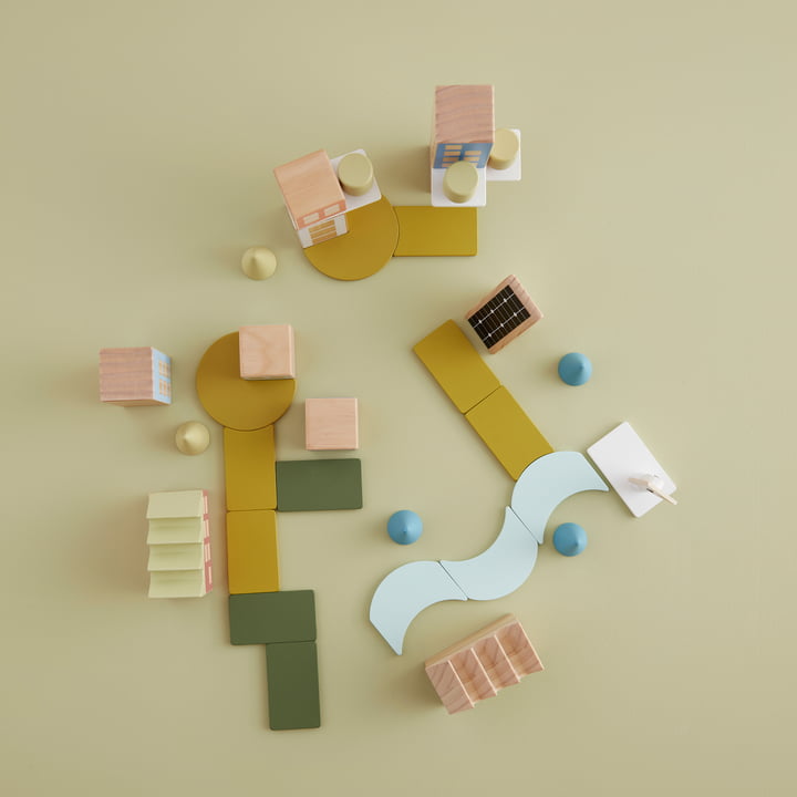 Aiden City wooden blocks from Kids Concept