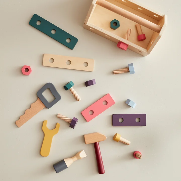 Kid's Hub Toolbox with accessories from Kids Concept