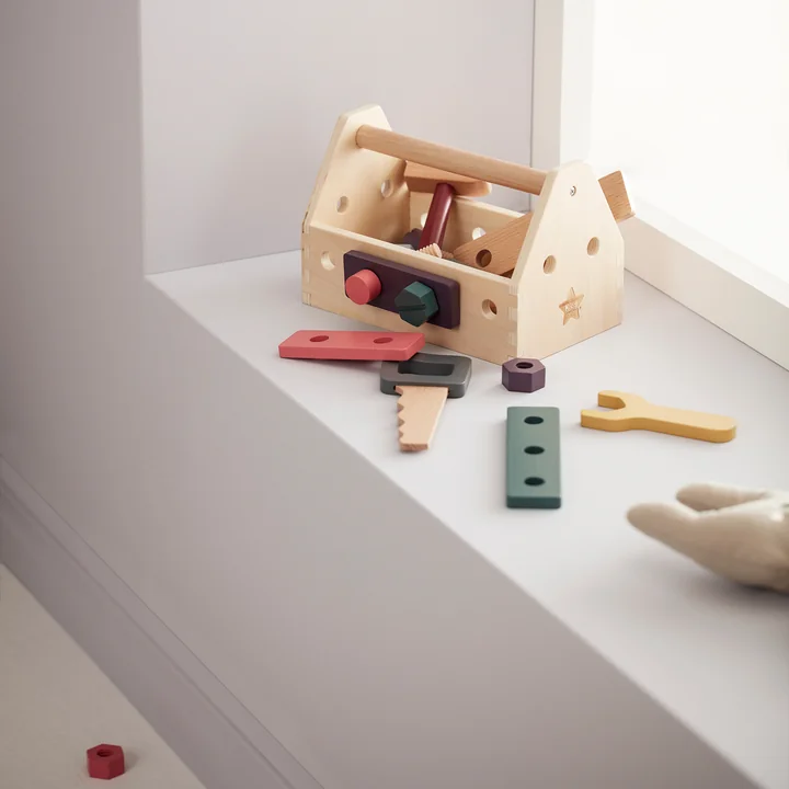 Kid's Hub Toolbox with accessories from Kids Concept