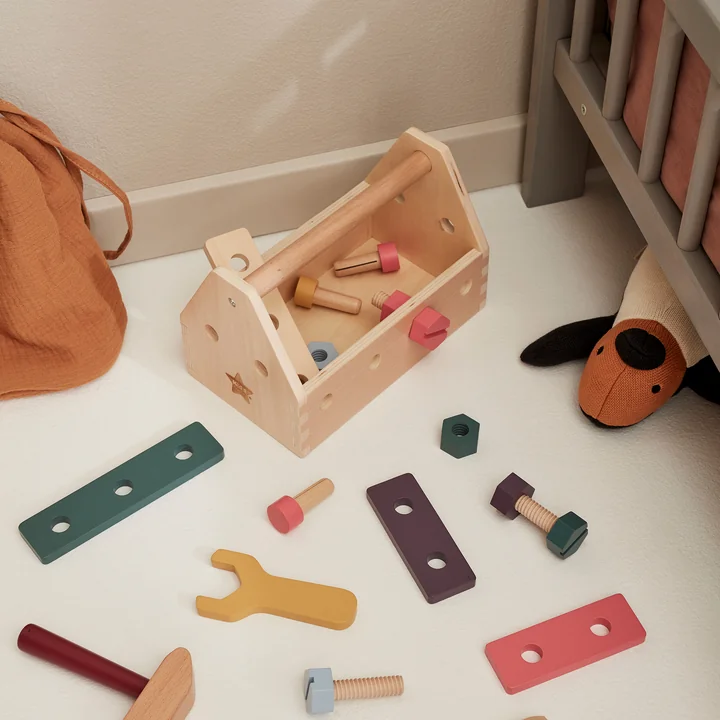 Kid's Hub Toolbox with accessories from Kids Concept
