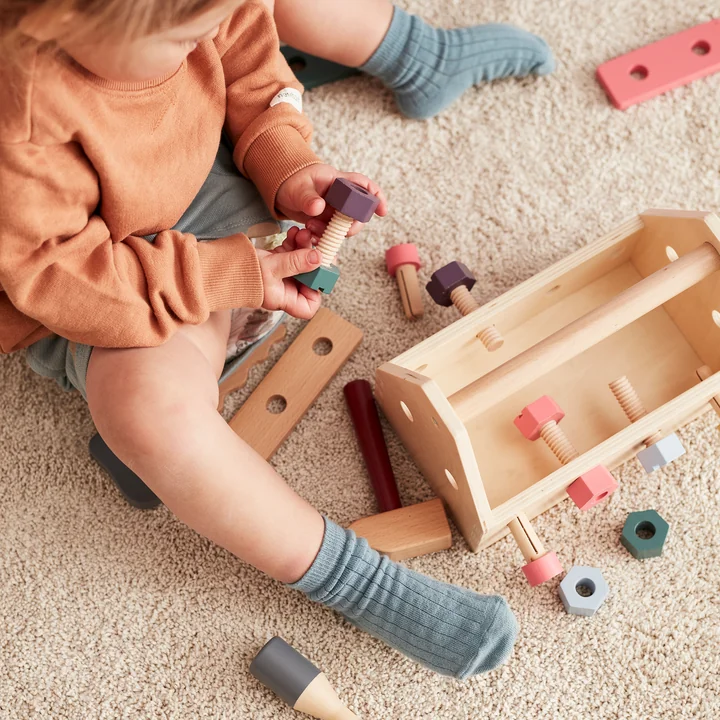 Kid's Hub Toolbox with accessories from Kids Concept