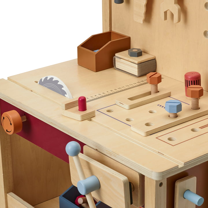 Kid's Hub Workbench with accessories from Kids Concept