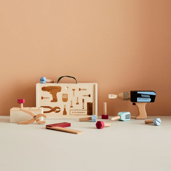 Kid's Hub Toolbox with accessories from Kids Concept