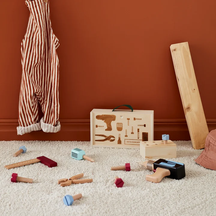 Kid's Hub Toolbox with accessories from Kids Concept