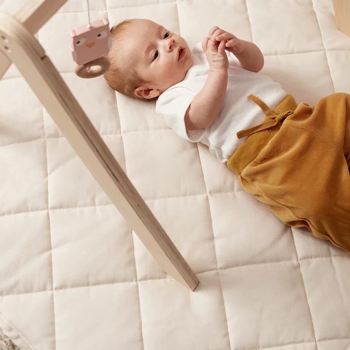 Play rug, round, Ø 100 cm, offwhite by Kids Concept