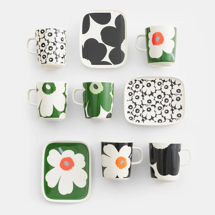 Oiva Unikko Mug with handle 60th Anniversary from Marimekko