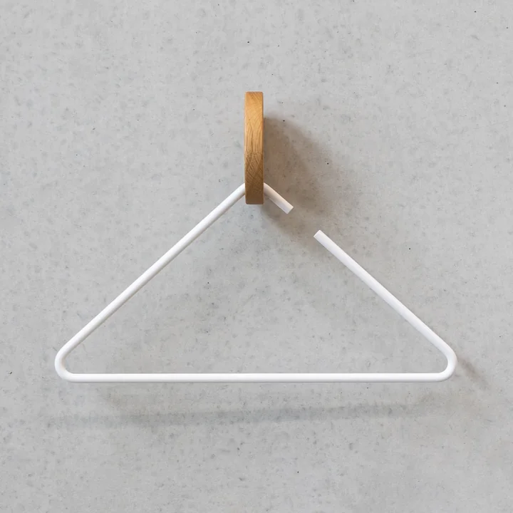 HANA - 3ECKE clothes hanger, white