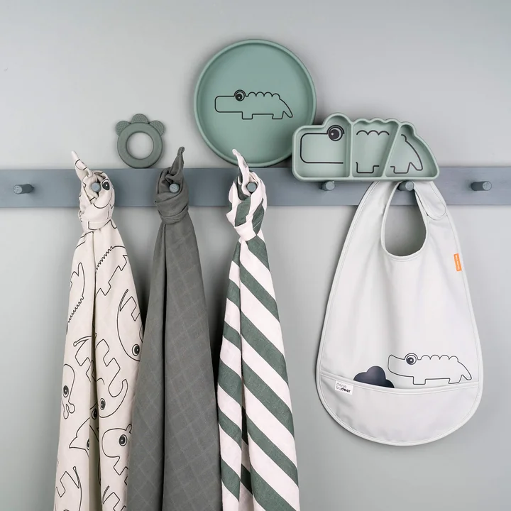 Croco Silicone Stick & Stay Plate from Done by Deer