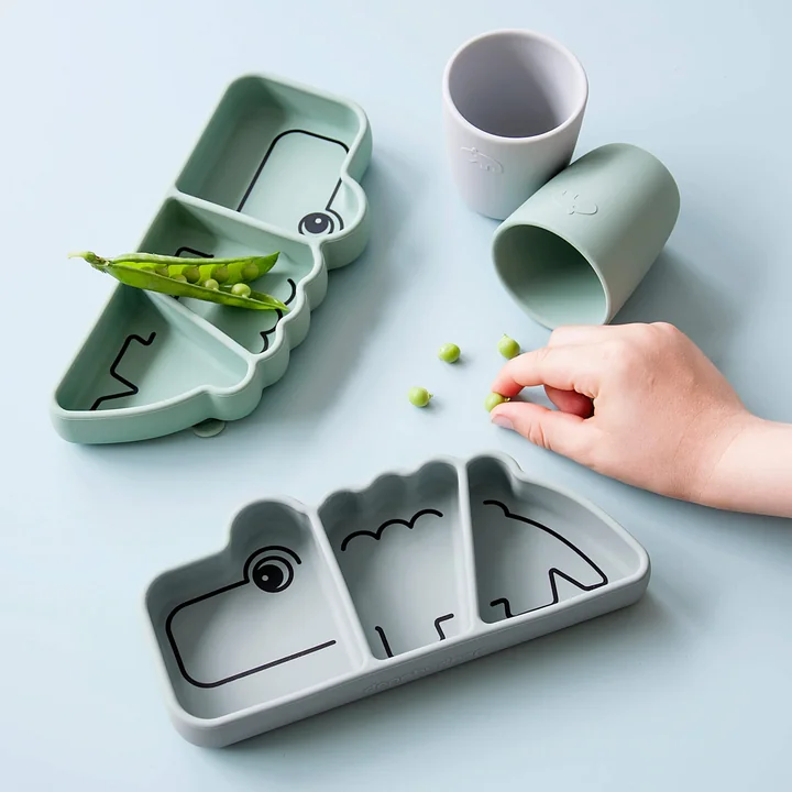 Croco Silicone Stick & Stay Plate from Done by Deer